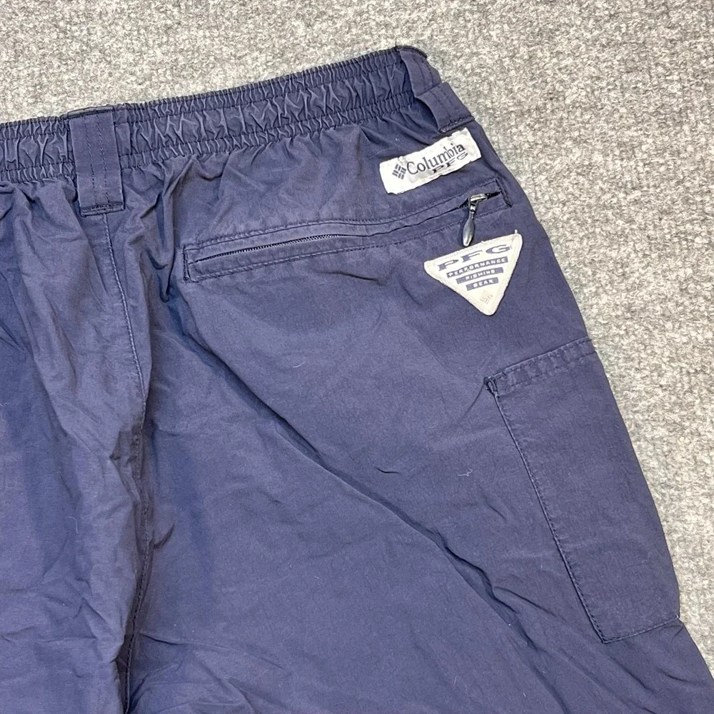 Columbia Shorts Mens Small Blue Omni-Shade PFG Swim Trunks Quick Dry